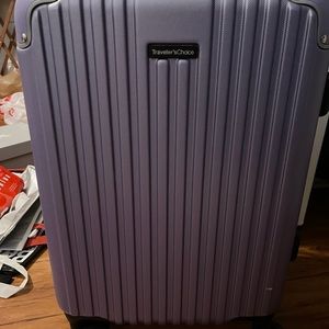 Purple carryon suitcase